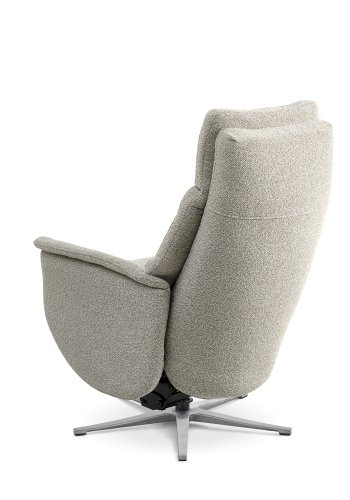 Nicolai hvilestol, m. 3 motorer, armlener, vippefunksjon, fotskammel - soppstoff og slvmetall