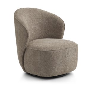 Theo ftölj, med vridbar bas - antilop polyestertyg och metall