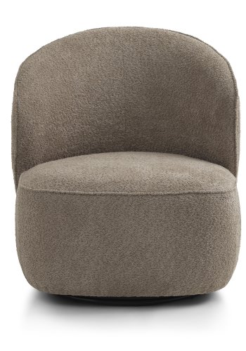 Theo loungestol, m. drejefod - antelope polyester stof og metal