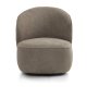 Theo loungestol, m. drejefod - antelope polyester stof og metal