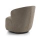 Theo loungestol, m. drejefod - antelope polyester stof og metal