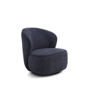 Theo snurrstol - bltt tyg