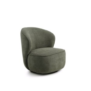 Theo snurrstol - mossgrönt tyg