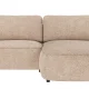 ROWICO Norris soffa 3-sits sch�slong R ljusbeige tyg Anna #2 (c3)
