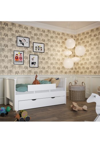 STEENS Alba sengehest til udtrksseng - hvid MDF (B:80cm)