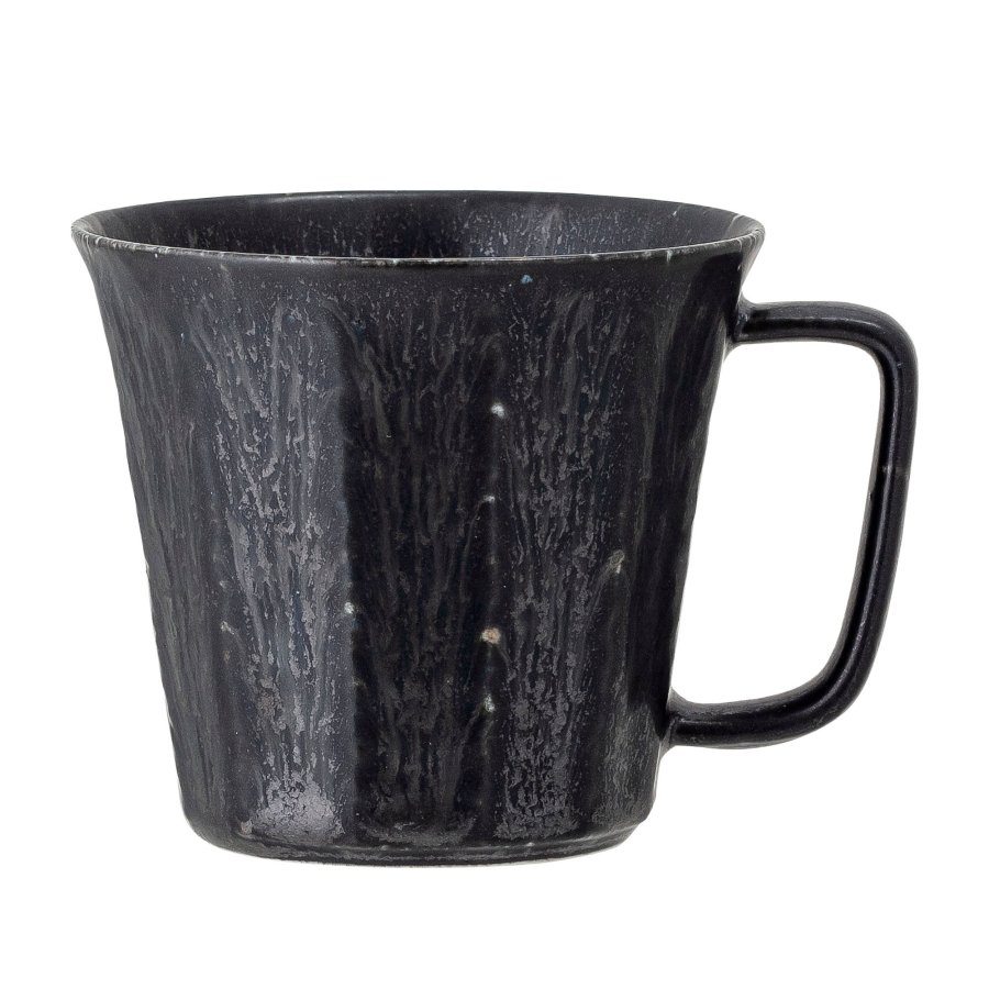 BLOOMINGVILLE Yoko Tasse, Schwarz, Porzellan, 4er-Set