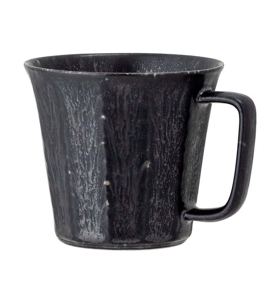BLOOMINGVILLE Yoko Tasse, Schwarz, Porzellan, 4er-Set