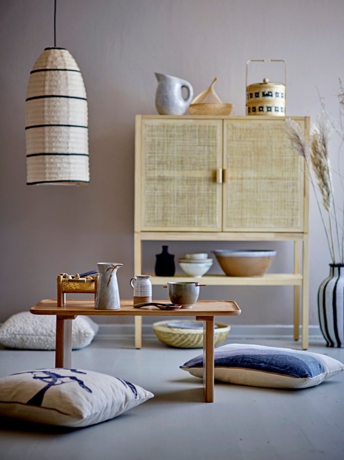 BLOOMINGVILLE Nico Kurv, Natural, Bambus, sett med 3