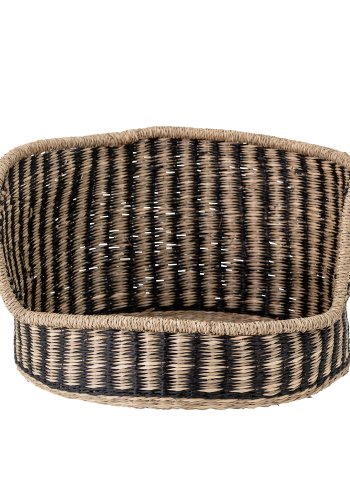 BLOOMINGVILLE Lenina Hundekorb, Schwarz, Seegras