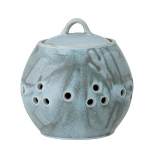 CREATIVE COLLECTION kronbladsburk m/lock, bl, stengods