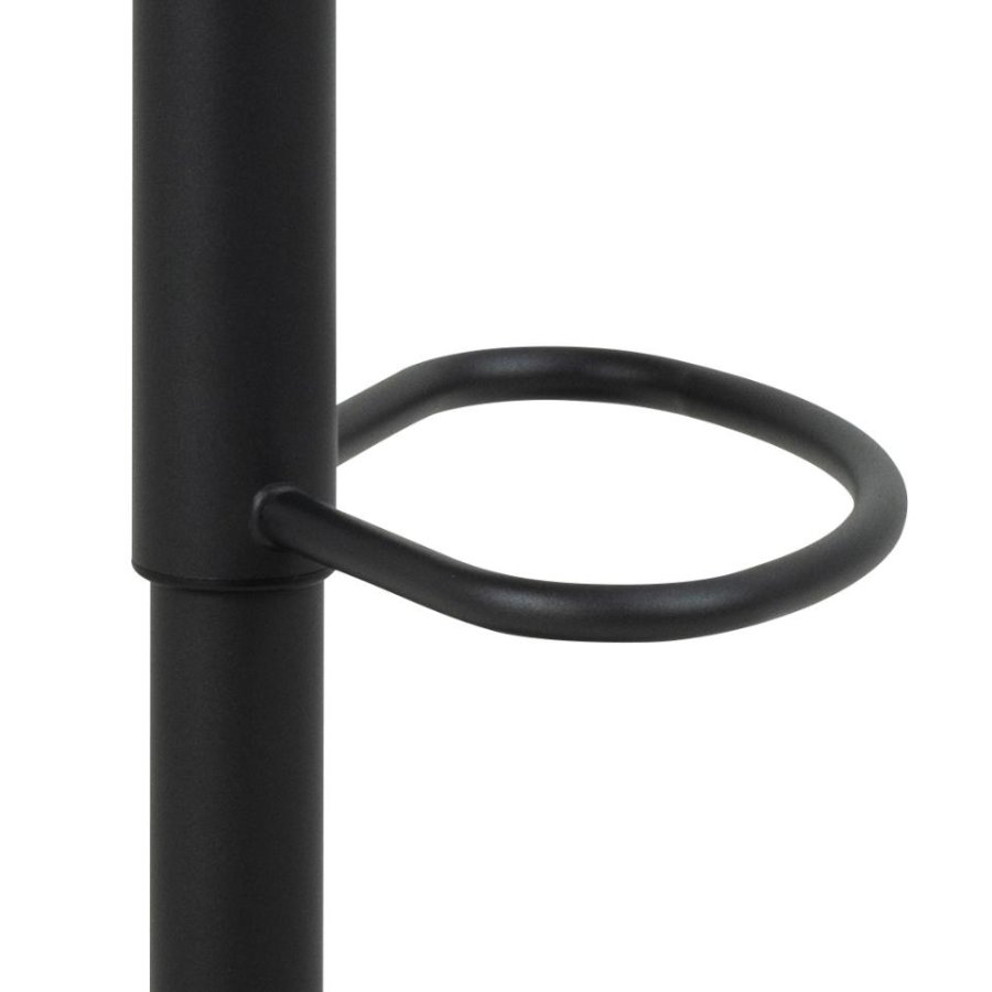 ACT NORDIC Brooke barstol, m. rygln, armln, drejefunktion, gaspatron - beige fljl og sort stl