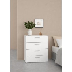 Pepe kommode - hvidt tr, m. 4 skuffer