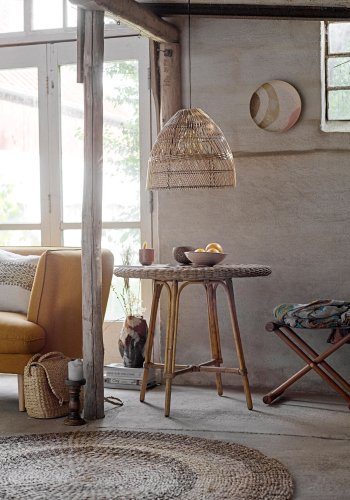 BLOOMINGVILLE Theron Kerzenständer, Braun, Mango