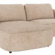 ROWICO Norris soffa 3-sits sch�slong L ljusbeige tyg Anna #2 (c3)