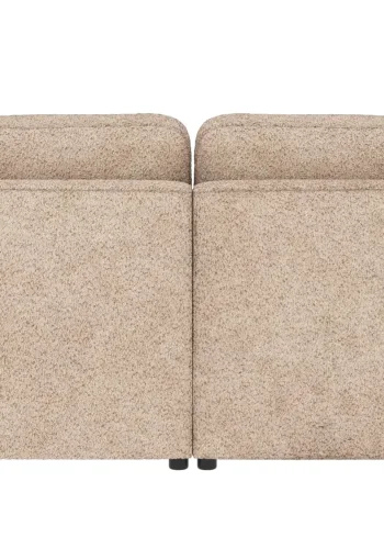 ROWICO Norris soffa 3-sits sch�slong L ljusbeige tyg Anna #2 (c3)