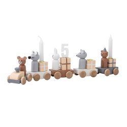 MINI Junaid F�dselsdagsdekoration, Brun, MDF