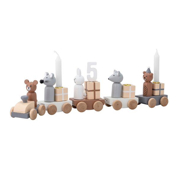 MINI Junaid F�dselsdagsdekoration, Brun, MDF