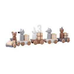 MINI Junaid F�dselsdagsdekoration, Brun, MDF
