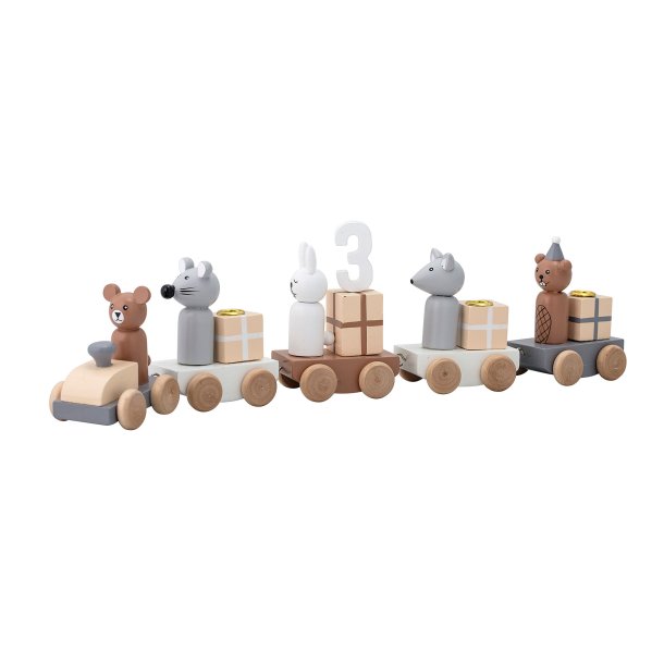 MINI Junaid F�dselsdagsdekoration, Brun, MDF