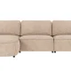 ROWICO Norris soffa 4-sits sch�slong L ljusbeige tyg Anna #2 (c3)