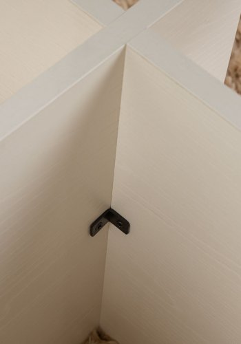 NORDVRK Vetrino salongbord, rektangulrt - glass og hvitt tre melamin (105x65)