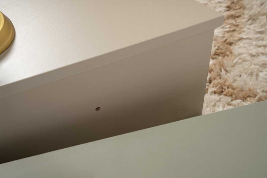 NORDVRK Orion salongbord - askegrnn og sandsteinsmelamin (sett med 2)