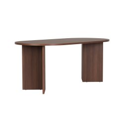 NORDV�RK Sablin matbord, ovalt - valn�tsmelamin (180x89,5)