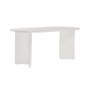 NORDVRK Sablin spisebord, oval - hvid tr melamin (180x89,5)
