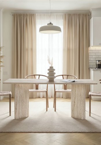 NORDV�RK Linza � Travertin spisebord