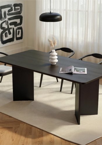NORDV�RK Linza - Spisebord i sort tre