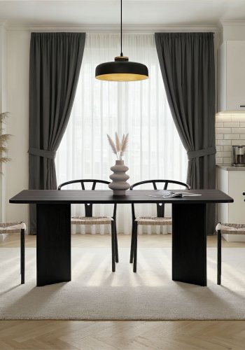 NORDV�RK Linza - Spisebord i sort tre