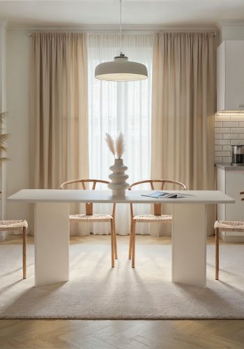 NORDV�RK Linza - Hvitt spisebord i tre