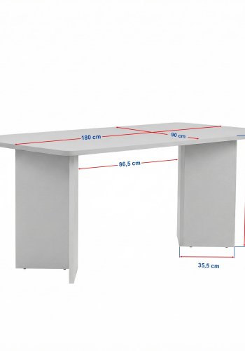 NORDV&Auml;RK Linza - Hvitt spisebord i tre