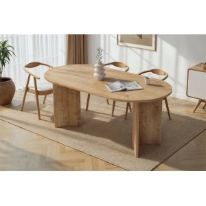 NORDV&Auml;RK Sablin  Spisebord i safirglass