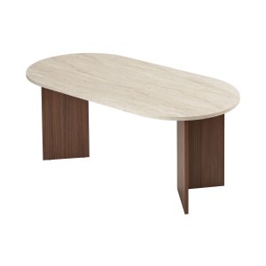 NORDV�RK Sablin � Travertin, Milano matbord i valn�t