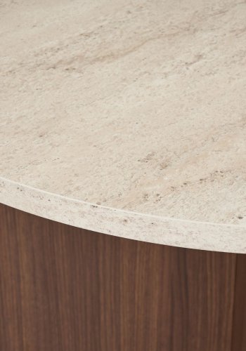 NORDV&Auml;RK Sablin  Travertin, Milano spisebord i valn�tt