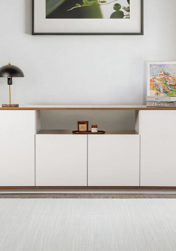 NORDVÄRK Arista - Hvid, konsol i valnd