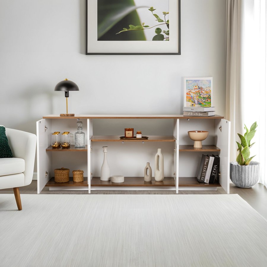 NORDVÄRK Arista - Hvid, konsol i valnd