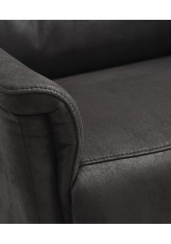 Max recliner stol, m. 2 motorer, sdelft, vippefunktion, fodskammel, armln - onyx sort micro lder