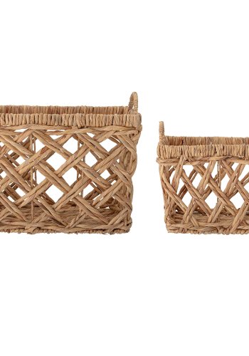 BLOOMINGVILLE Sadia kurv, naturlig, vannhyasint, sett med 2