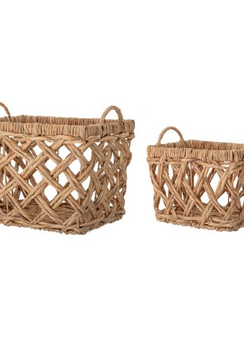 BLOOMINGVILLE Sadia kurv, naturlig, vannhyasint, sett med 2
