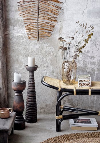 BLOOMINGVILLE Thore Sockelkerzenhalter, Braun, Mango