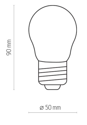 TK Mlk P 45 2W Girlande pre - mlkehvid glas