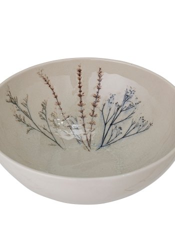 BLOOMINGVILLE Bea Salatschüssel, Natur, Steingut