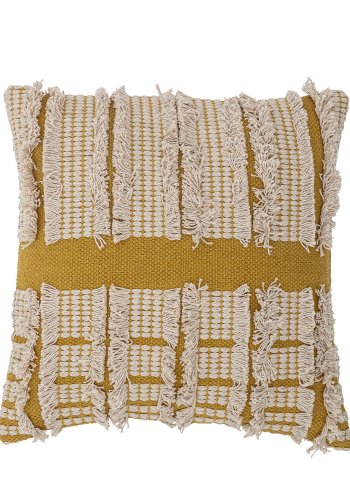 BLOOMINGVILLE Cea Kissen, Gelb, Baumwolle B: 45cm, L: 45cm