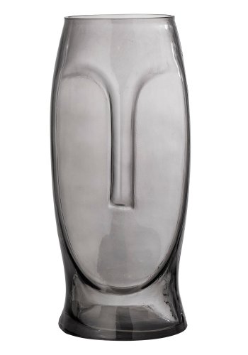BLOOMINGVILLE Ditta Vase, Grau, Glas