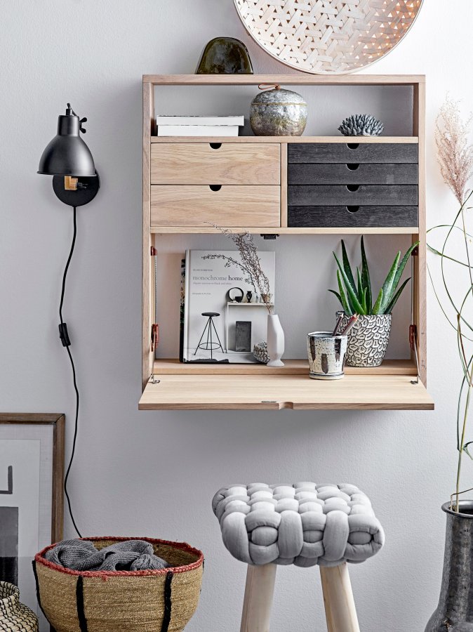 BLOOMINGVILLE Gorm Dekorative Vase, Schwarz, Terrakotta