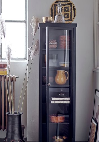 BLOOMINGVILLE Gorm Dekorative Vase, Schwarz, Terrakotta