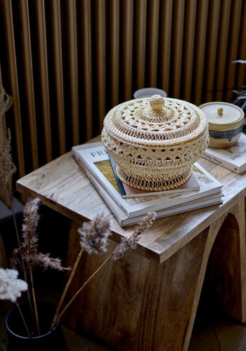 BLOOMINGVILLE Gorm Dekorative Vase, Schwarz, Terrakotta