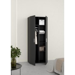 TVILUM Pepe Garderobeskab 3 lgerr - ParcelMatt Black Matt Black